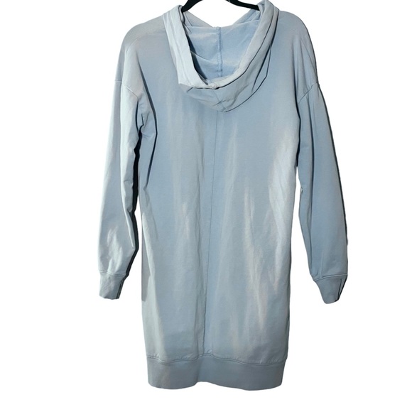 THE DROP Iona Light Blue Hoodie Sweatshirt Dress - Picture 3 of 6